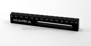 (immagine di) Marka Alu Chassis Droop Gauge 4.0-6.6mm