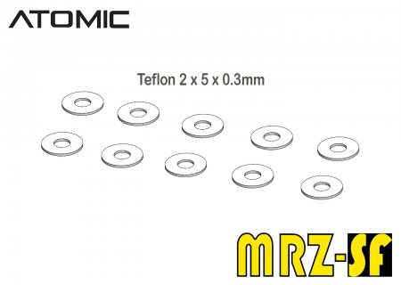 (immagine di) Atomic MRZSF-05 - MRZ SF Knuckle Teflon Shim 2*5*0.3 mm (10 pcs)